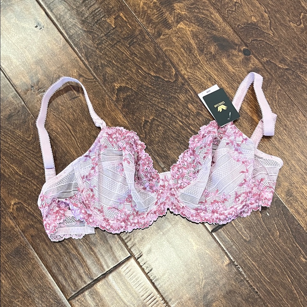 wacoal embrace lace unlined underwire mid coverage bra keepsake lilac